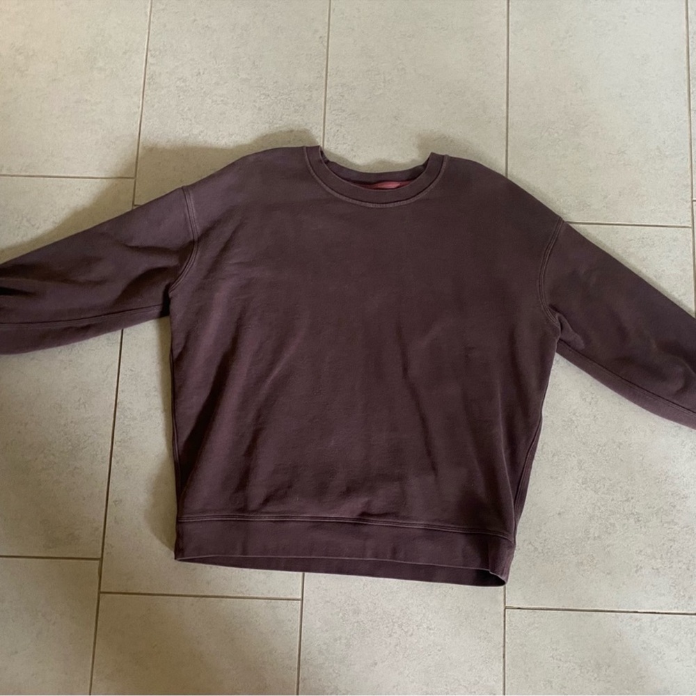 Lululemon oversized scuba crew Espresso Sweatshirt
